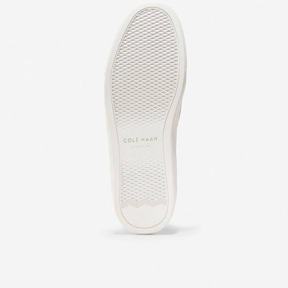 Cole Haan GrandPrø Spectator Laser White Leather Sneaker Low-Top Pull On Flats 9 - Picture 4 of 15